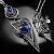 CIBA, Biżuteria, Naszyjniki, Nyura - tajemniczy srebrny naszyjnik z pięknymi lapisami, wykonany ręcznie