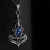 Cidrin - misterny srebrny naszyjnik z pięknymkianitem, wykonany ręcznie / CIBA / Biżuteria / Naszyjniki