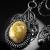 Iracema -zjawiskowy srebrny naszyjnik z pięknym miodowym bursztynem, wykonany ręcznie