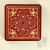 dekory 13,5cm x 13,5cm czerwone / pracowniazona / Dekoracja Wnętrz / Ceramika
