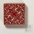 dekory 5cm x 5cm czerwone / pracowniazona / Dekoracja Wnętrz / Ceramika