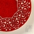 podstawka ornamentowa w czerwieni / pracowniazona / Dekoracja Wnętrz / Ceramika