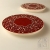 podstawka ornamentowa czerwona / pracowniazona / Dekoracja Wnętrz / Ceramika