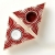 pracowniazona, Dekoracja Wnętrz, Ceramika, lampiony trójkątne, czerwone