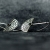 Długie kolczyki srebrne z czarnym oczkiem NEFRE / SHAMBALA / Biżuteria / Kolczyki