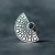 SHAMBALA, Biżuteria, Pierścionki, Duży srebrny pierścionek etniczny NEFRE