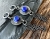 Srebrne kolczyki tribal z naturalnym kamieniem, lapis lazuli / SHAMBALA / Biżuteria / Kolczyki