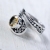 "Cytrynowy Orient" - srebrny, regulowany pierścionek z cytrynem / Marcela Krukowiecka / Biżuteria / Pierścionki