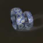 machina, bizuteria, obraczki-slubne, Blue Mokume