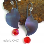 galeria OKO, bizuteria, kolczyki, Serduszko