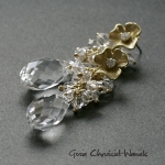 Gosia Chru�ciel-Waniek, bizuteria, kolczyki, Swarovski w z�ocie