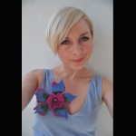 IMAGINE, bizuteria, broszki, TR�BELNIK NIEBIA�SKI