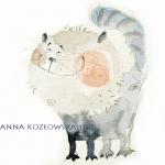 anna koz�owska-�uc, dekoracja-wnetrz, rysunki-i-grafiki, Kotek szary