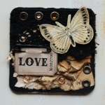 finnabair, scrapbooking, inne, Magnes gotycki - Motyl