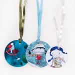 mia_mi, scrapbooking, zakladki-do-ksiazek, 3 okr�g�e zak�adki  II