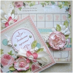 Karola Witczak, scrapbooking, albumy-i-notesy, Romantyczny Komplet Upomink�w - Notatnik + Kartka