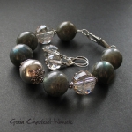 Gosia Chru�ciel-Waniek, bizuteria, komplety, Labradoryty, Swarovski & Bali