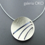 galeria OKO, bizuteria, wisiory, Tytan i srebro