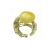 930jacyszyn: Bursztyn i złoto: Unikatowy pierścień wykonany metodą wosku traconego ze złota próby 585 o wadze 9,03gr  ozdobiony jasnym bursztynem. Atrakcyjna forma łącząca wielkość z lekkością