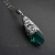 Światła lasu - srebrny wisior z kryształem Swarovski / Kornelia Sus / Biżuteria / Wisiory