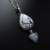 Księżycowa poświata - srebrny wisior z opalem dendrytowym i kamieniem księżycowym / Kornelia Sus / Biżuteria / Wisiory