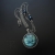 Błękity Neptuna - srebrny wisior z labradorytem i perłami
