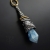 Niebieska cisza - srebrny naszyjnik z kwarcem tytanowym / Kornelia Sus / Biżuteria / Wisiory