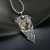 Kornelia Sus, Biżuteria, Wisiory, W duszy starej wierzby - srebrny wisior z kwarcem dendrytowym, opalem i perłami