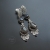 Nocą szumi serce - srebrne kolczyki z szafirem, labradorytem i iolitem / Kornelia Sus / Biżuteria / Kolczyki