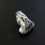 Barwne warstwy czasu - srebrny pierścionek z opalem australijskim / Kornelia Sus / Biżuteria / Pierścionki
