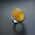 Słoneczne wspomnienie - srebrny pierścionek z bursztynem