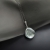 Na paluszkach ciszy - srebrny wisior z kryształem andara