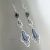 Kornelia Sus, Biżuteria, Kolczyki, Chwila niebieskiej wody - srebrne kolczyki z szafirami, kamieniem księżycowym i opalem australijskim