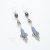 Chwila niebieskiej wody - srebrne kolczyki z szafirami, kamieniem księżycowym i opalem australijskim / Kornelia Sus / Biżuteria / Kolczyki