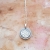 Na progu zimy - dwustronny srebrny naszyjnik z agatem dendrytowym i masą perłową / Kornelia Sus / Biżuteria / Naszyjniki