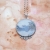 Satynowa zima - srebrny naszyjnik z kwarcem dendrytowym / Kornelia Sus / Biżuteria / Naszyjniki