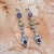 Przelotne ptaki - srebrne kolczyki z iolitem i cyrkoniami / Kornelia Sus / Biżuteria / Kolczyki