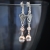 Kornelia Sus, Biżuteria, Kolczyki, Zimowy spektakl - srebrne kolczyki z perłami