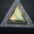 Zaklęty trójkąt - srebrny naszyjnik z labradorytem / Kornelia Sus / Biżuteria / Naszyjniki