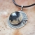 Siedem dróg - srebrny naszyjnik z agatem palmowym i księżycem / Kornelia Sus / Biżuteria / Naszyjniki