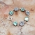 Na fali - srebrna bransoleta z masą perłową i motywem muszli / Kornelia Sus / Biżuteria / Bransolety