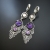 Czerwcowe dzwonki - srebrne kolczyki z ametystem i kwarcem różowym / Kornelia Sus / Biżuteria / Kolczyki