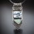 Kornelia Sus, Biżuteria, Naszyjniki, Zimowe baśnie - srebrny naszyjnik z opalem dendrytowym i opalem australijskim