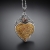 Przebudzenie w sercu - srebrny wisior w kształcie serca z jaspisem i sfalerytem