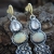 Różowozłoty świt - srebrne kolczyki z opalem etiopskim i kwarcem różowym / Kornelia Sus / Biżuteria / Kolczyki