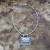 Biały puch, senny czas - srebrny naszyjnik z opalizowanym skamieniałym drewnem i perłami / Kornelia Sus / Biżuteria / Naszyjniki