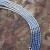 Dalekie niebo - srebrny naszyjnik z błękitnym chalcedonem / Kornelia Sus / Biżuteria / Naszyjniki