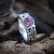 Kropla tęsknoty - srebrny pierścionek z rubinem / Kornelia Sus / Biżuteria / Pierścionki