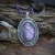 Kornelia Sus, Biżuteria, Naszyjniki, Sekrety zwierciadła - srebrny naszyjnik z fioletowym labradorytem