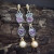Ukołysz mnie - srebrne kolczyki z ametystem, rubinem i perłami / Kornelia Sus / Biżuteria / Kolczyki